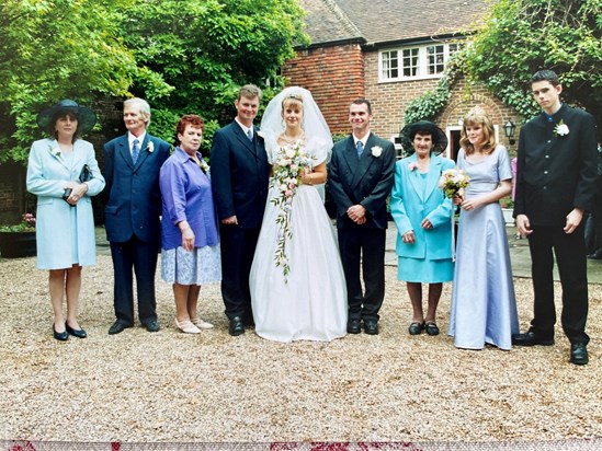 Memories of a very happy wedding day with Aunty Anna in 2000