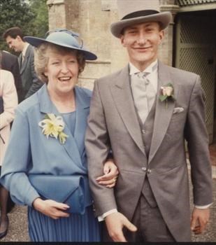 Mum and Steve at Elaine's wedding June 2 1990