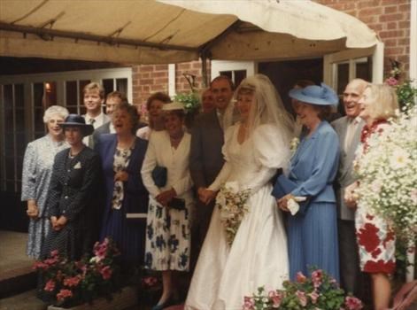 Mum and family at Elaine's wedding
