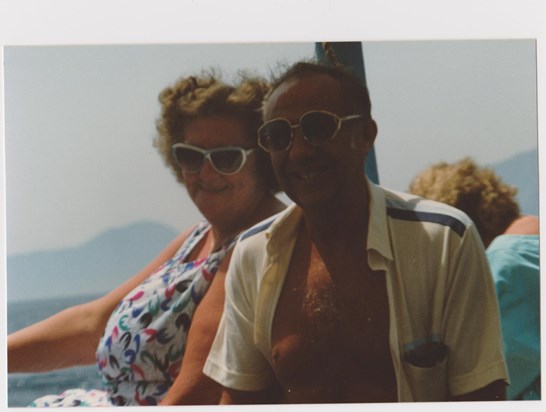 Dad and Mum, on holiday in Turkey