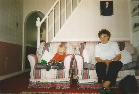 mum with her granddaughter Christie in 1999.