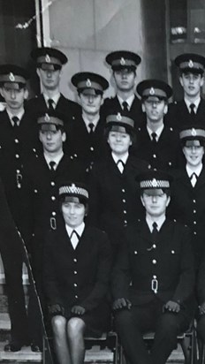 John on the top right of this as a cadet 1975 