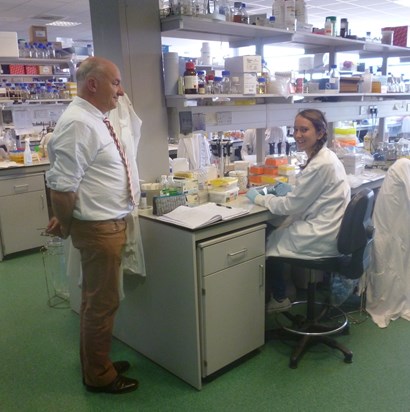 Alan McCarthy and  Lauren  Gorden  in  Lab H