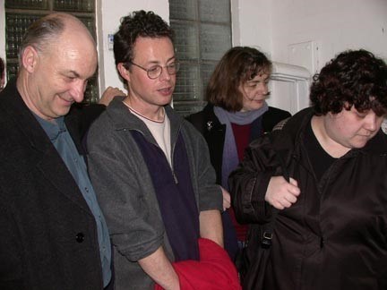 Alan, Paul, Kay and Ang on a visit to Cains Brewery in 2004. Beer is a serious business!