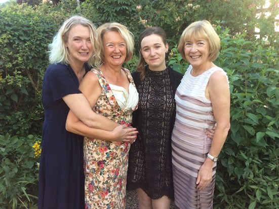 Lisa, Jill,  Grace and Julie August 2016