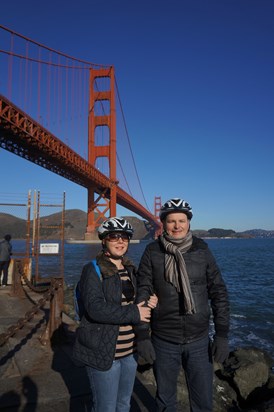 Just about to bike over the GGB and then a further 18 miles