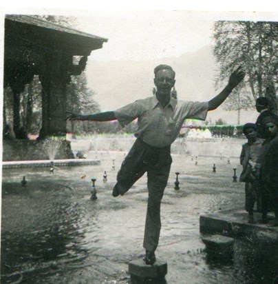 Dick as Eros in Shalimar Gdns India
