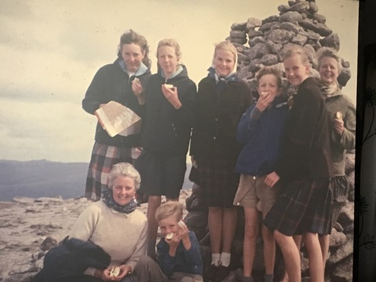 Philippa second from left on back row, cousin fun