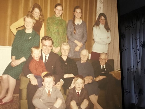 There she is, back row left.  "I can only imagine" what it must be like for her now sharing eternity with some of those who have gone before.