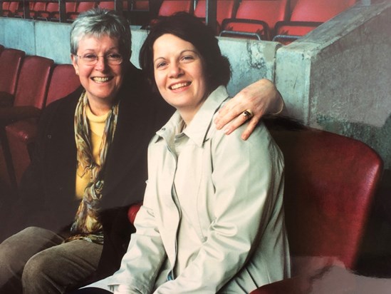 Mum and Gran at the Millennium Stadium in Cardiff