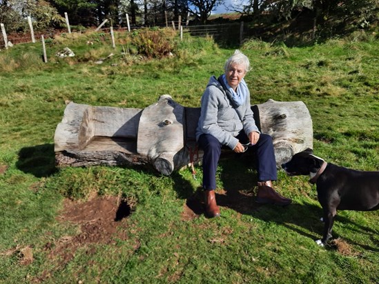 Gran taking Ruby for a walk a couple months ago 