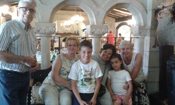 Gran and her little family when she visited Spain 