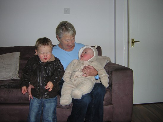Nana, Kieran and baby Samuel