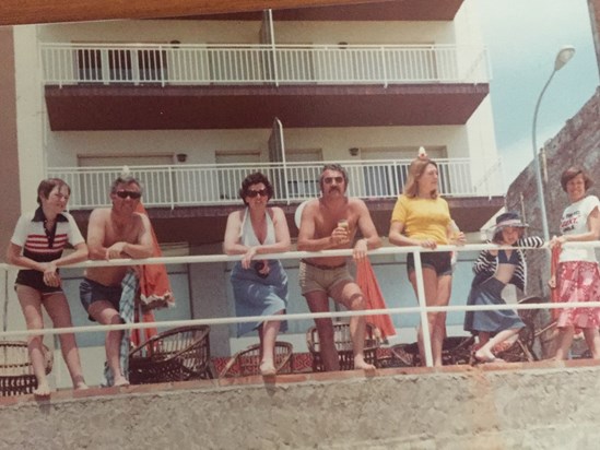 1977 a holiday to San Antonio de Colonge, Spain. 