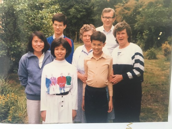 Elwyn and family in the 1980s