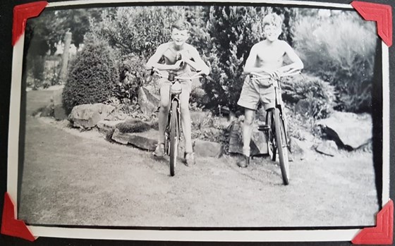 Easy Riders - Ian (right) with Bill Carver (left)