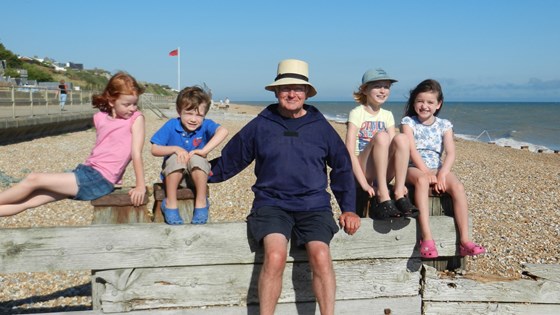 Beach with the grand-kids (2013)