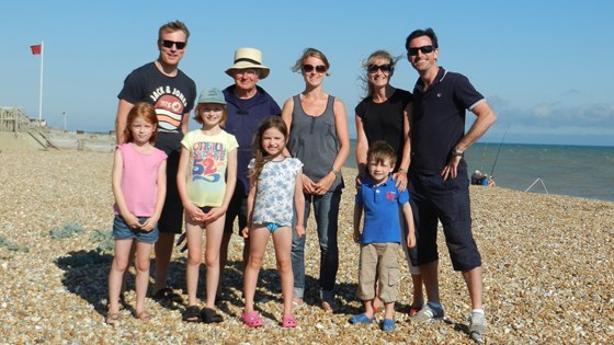 Family day at the beach (2013)