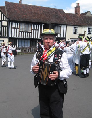 With the Morris in Thaxted (June 2007)