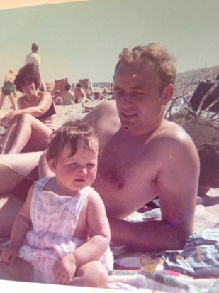 Sam and Ken on the beach