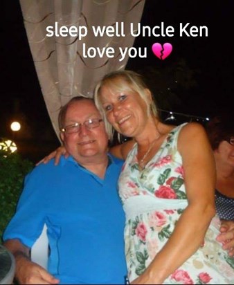 Uncle Ken wecare so going to miss you x your stories and humour more i am going to miss our phone calls xProud to have had an Uncle as kind loving as you were x Bye bye until we meet again x love you always inbound8798967418358664387