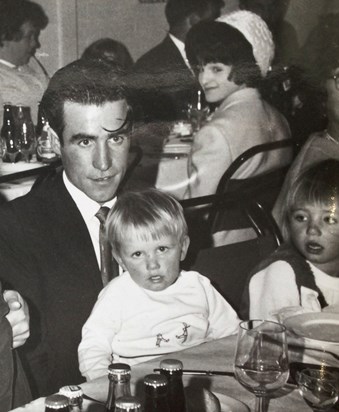 Tony at his sisters wedding....what a handsome chap!