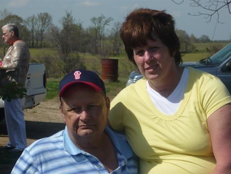 my mom and dad. easter. he was in severe pain in this picture.