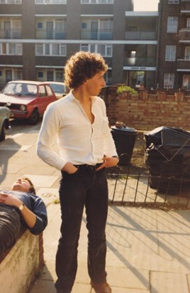 Strike a pose ... Kennington, late 70s or early 80s 