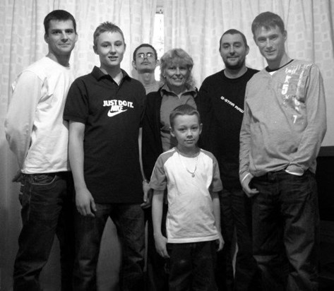 Dawn and her 6 boys