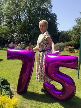 Last year, celebrating Heather’s 75th birthday in her garden. Added by Michael 25/6/20