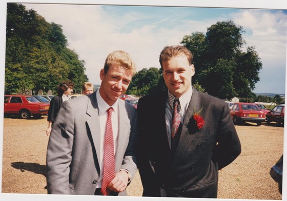 1988 Adrian & Andy at Paul B's wedding