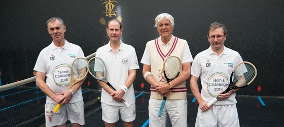 Real tennis with royalty!