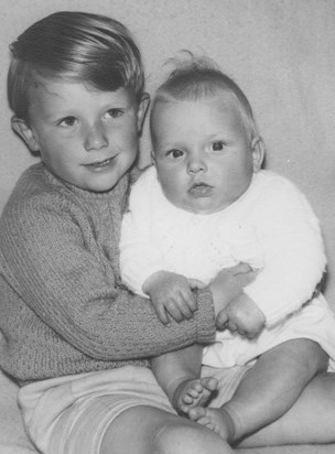 Baby John with his proud brother Paul
