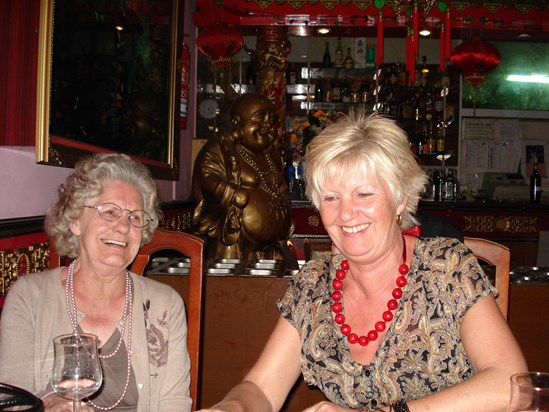 HAPPY TIMES IN TENERIFE.. Sandra with her mum Joyce ..FEB 2007