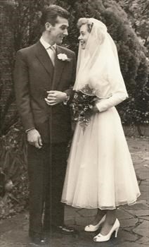 Dad and Mum on their wedding day.