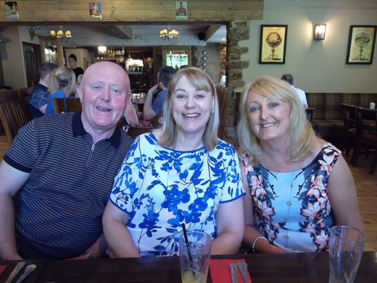 John, Dot & Mary at John's birthday 2017 at the King's Head Lanchester