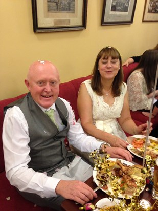 Lovely photo of you both at your wedding celebration at the Riwing Club x