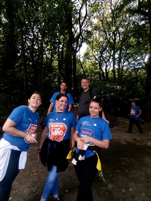 Alan, Michael, Debra, Debbie & Erin on the walk 01/09/19