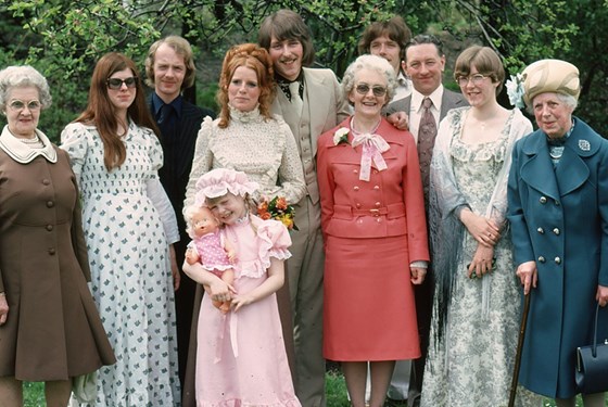 With the Lee family - 5 May 1976