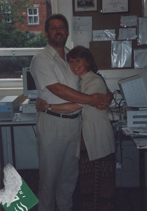 The Ginge and The BigBear, in the lab at Bolton Royal Infirmary