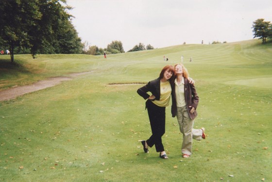 At Prestwich Golf Club, with Rene Murray