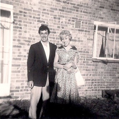Mum and Dad when they were living with Nan and Grandad Atkins