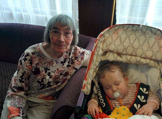 Oldest and Youngest (Gracie) at Noreen and Carlos's Australian Leaving Party