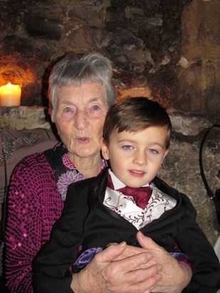 Nan with her Great Great Grandson Harry