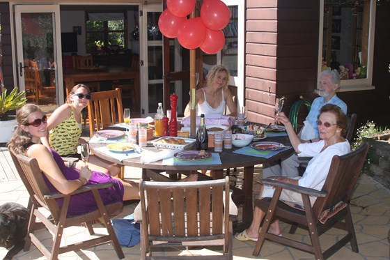 Kelly, Kate, Cherri, Sophie, Gorgi & Gwen, Birthday Brunch, Mairangi Bay, Auckland, 7/2/09
