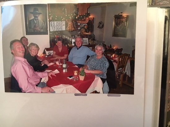 Wonderful times in Spain with Cliff, Annette, Geraldine, Mike and Chris. 