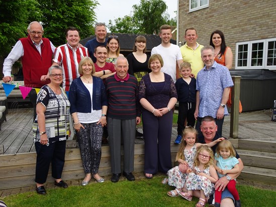 The family at Dad's 90th Birthday Party 2019