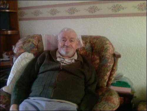 dad in his favourite cardie,  aged about 77 here. xxxx