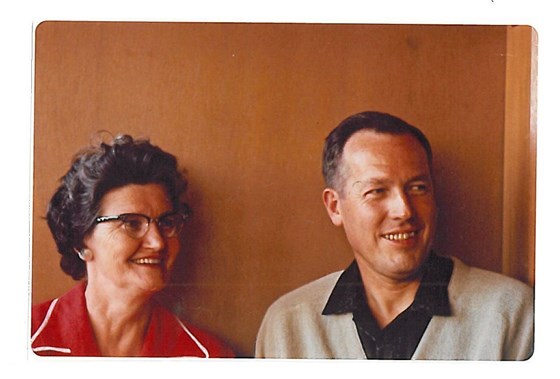 Bill and sister Lois in May, 1965
