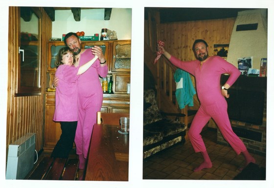 The pink party, skiing 2000